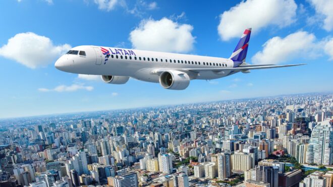 Grupo LATAM anuncia plan para fortalecer la conectividad en Sudamérica con el Embraer E195-E2