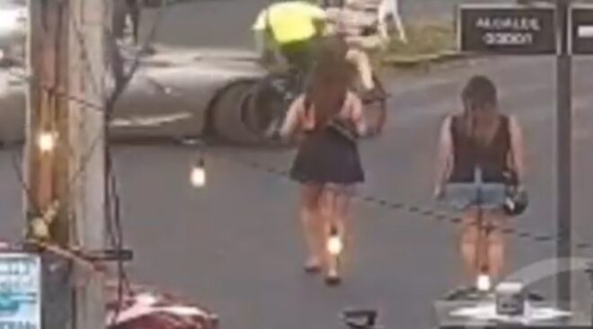 Carabinera resulta lesionada durante fiscalización vehicular en la península de Cavancha (Vídeo)