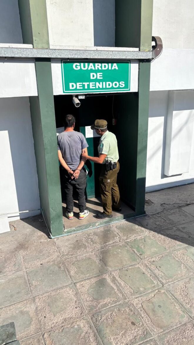 CARABINEROS DETUVO A HOMBRE QUE ROBABA CABLES DE COBRE DE EMPRESA EN SECTOR DE PATILLOS