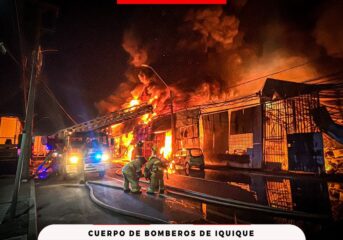Bomberos controla incendio en Barrio Industrial