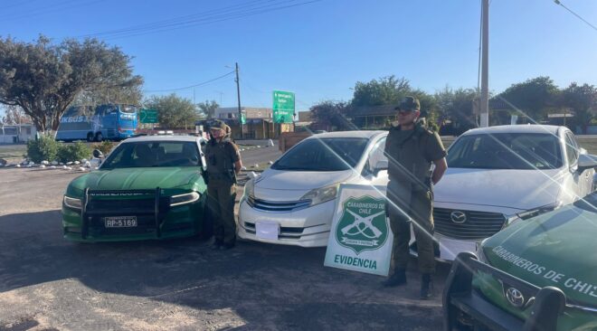 Carabineros detiene a joven por robo de dos vehículos en la comuna de Huara