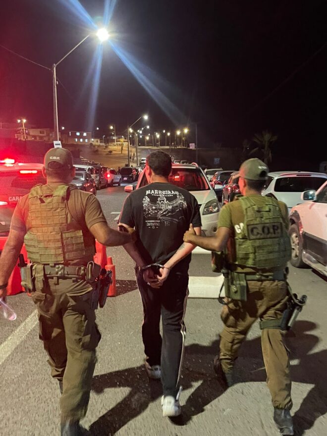 Carabineros saca de circulación armas y droga en la región: 275 detenidos en una semana