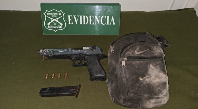 Carabineros detiene a hombre con arma de fuego en La Tirana