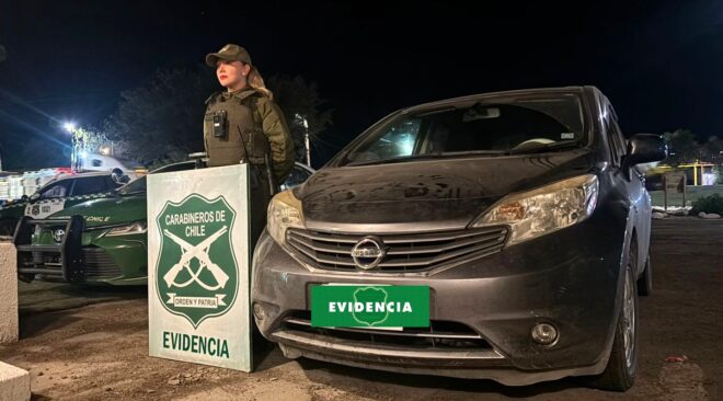 CONDUCTOR DE VEHÍCULO ROBADO INTENTÓ BURLAR FISCALIZACIÓN POLICIAL