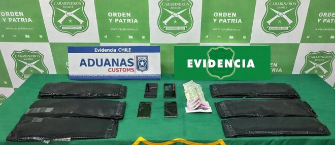 En Aeropuerto de Iquique detectan a pasajeros portando casi 10 kilos de drogas
