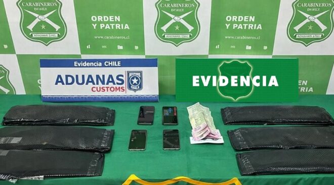 En Aeropuerto de Iquique detectan a pasajeros portando casi 10 kilos de drogas