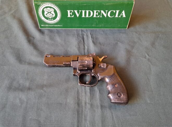 DETENIDO POR PORTE ILEGAL DE ARMA DE FUEGO