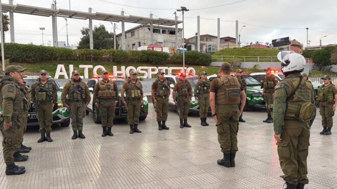 Operativo de Carabineros deja nueve detenidos en Alto Hospicio