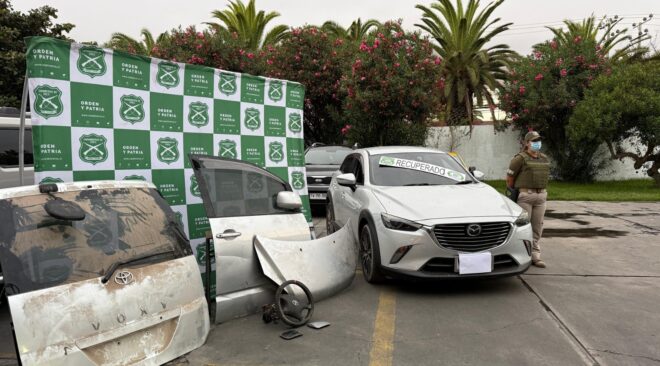 Detienen a mujer por receptación de vehículo robado en Alto Hospicio