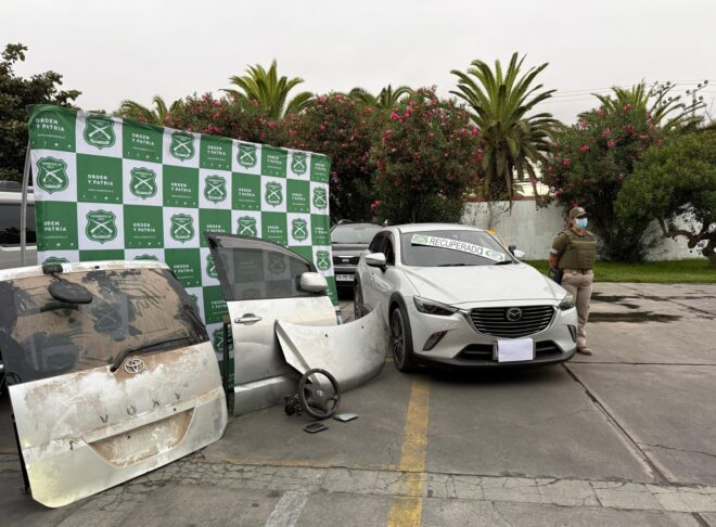 Detienen a mujer por receptación de vehículo robado en Alto Hospicio