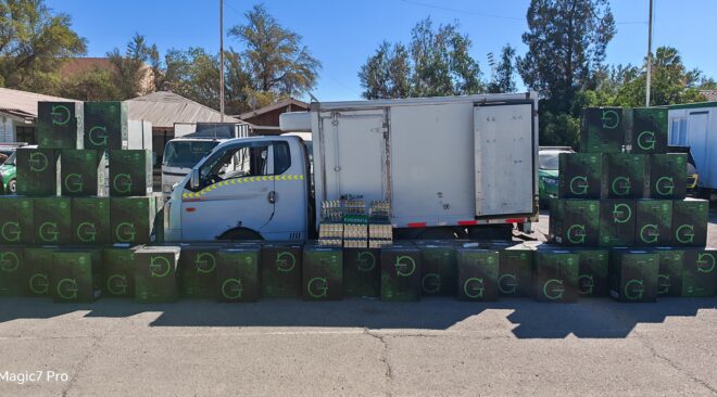 Más de 47 mil cajetillas de cigarrillos fueron incautadas por Carabineros en Ruta 5