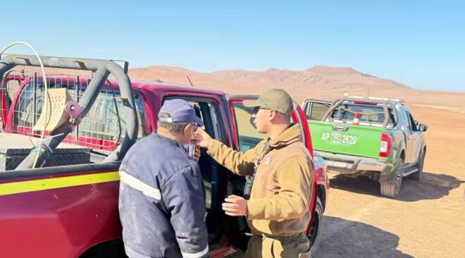 CARABINEROS RESCATÓ A HOMBRE QUE SE EXTRAVIÓ EN EL SECTOR DE CALETA BUENA