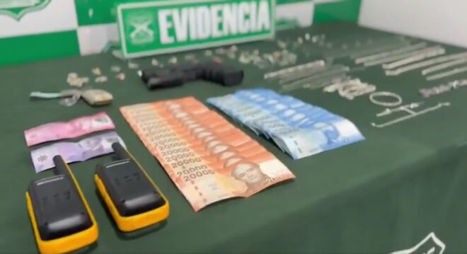 Carabineros detuvo a dos sujetos por porte de arma prohibida en Alto Hospicio