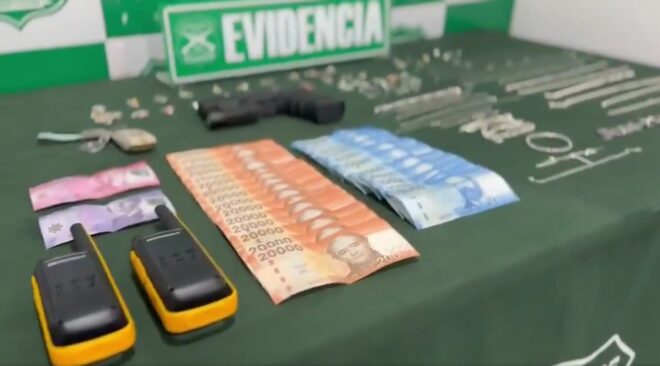 Carabineros detuvo a dos sujetos por porte de arma prohibida en Alto Hospicio