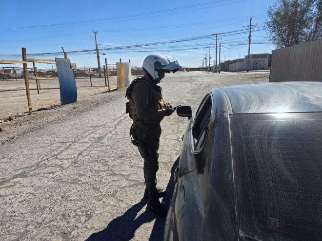 Ronda Focalizada de Carabineros en la Provincia del Tamarugal deja cinco detenidos