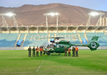 MODERNO HELICÓPERO DE CARABINEROS LLEGA A REFORZAR LA SEGURIDAD EN LA REGIÓN