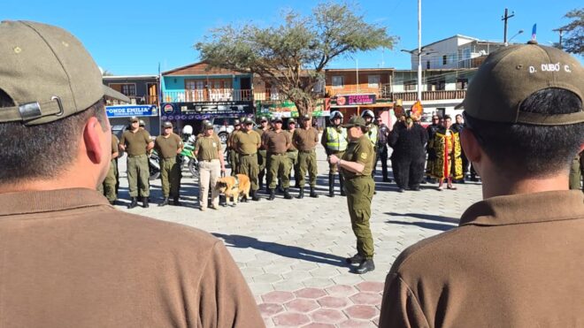 CARABINEROS REFUERZA SERVICIOS POLICIALES EN LA TIRANA