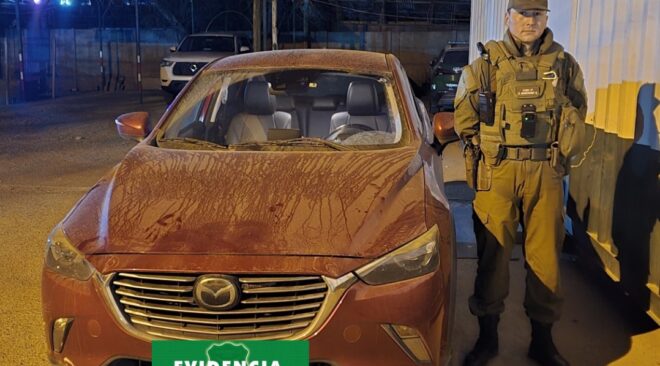Carabineros recupera en Pozo Almonte vehículo robado en Iquique